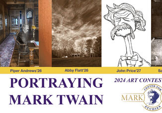 Four Students Win The 2024 Portraying Mark Twain Art Competition