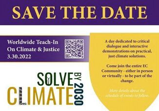 Join Elmira College on March 30 As We Talk Climate And Justice Solutions