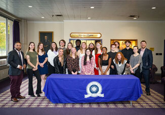 Twelve Students Inducted into Tri-Alpha National Honor Society