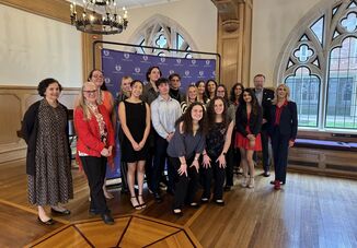 13 Students and a Professor  Inducted into Sigma Beta Delta