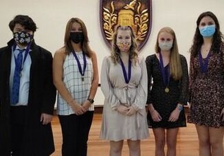 2021 Moser Freshman Prize Awarded at Phi Eta Sigma Induction