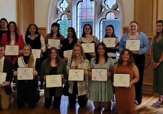 Students Inducted Into Phi Eta Sigma Honor Society