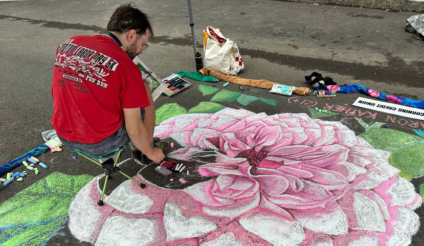 EC Paints the Town—One Chalk Line at a Time