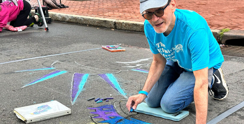 EC Paints the Town—One Chalk Line at a Time