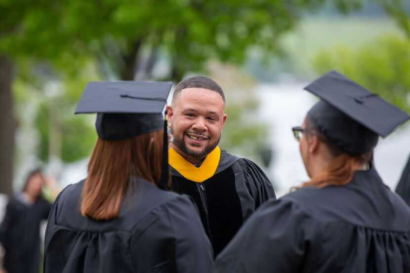 Larry Parker Gave Commencement Address At Keuka College