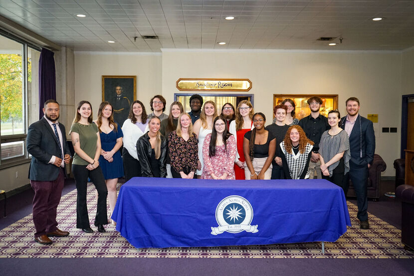 Twelve Students Inducted into Tri-Alpha National Honor Society