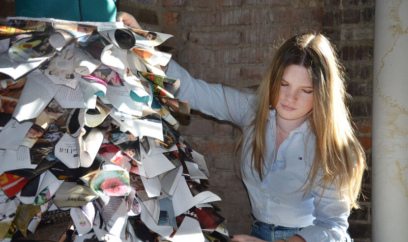Sew Much Determination: Elmira Student Turns Magazines into Fashion