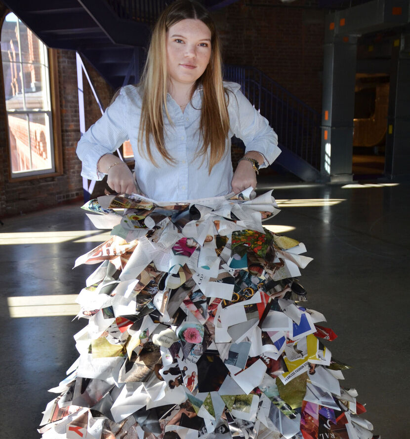 Sew Much Determination: Elmira Student Turns Magazines into Fashion