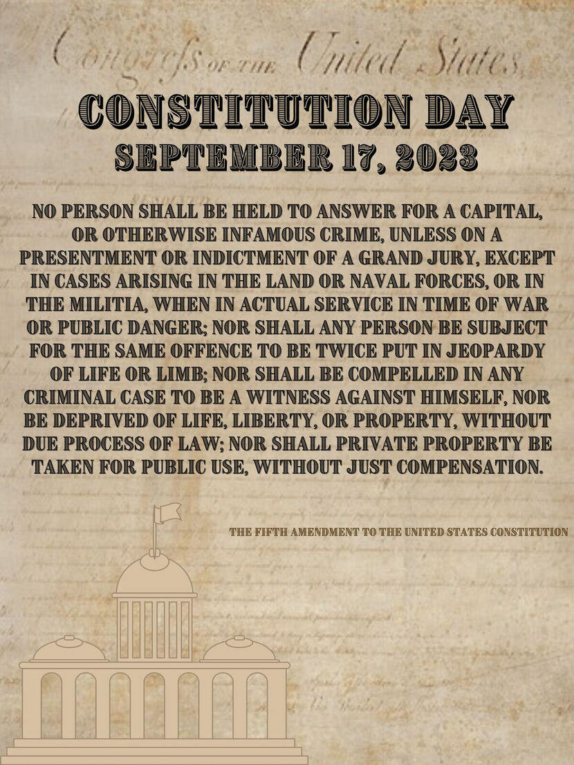Annual Constitution Day Exhibit On Display In Gannett-Tripp Library