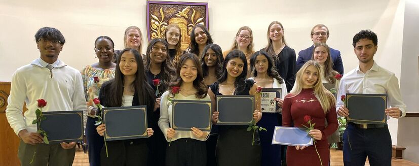 Twenty-Nine Elmira College Students Inducted Into Tri-Beta Honor Society