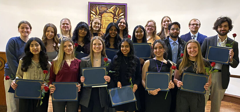 Twenty-Nine Elmira College Students Inducted Into Tri-Beta Honor Society