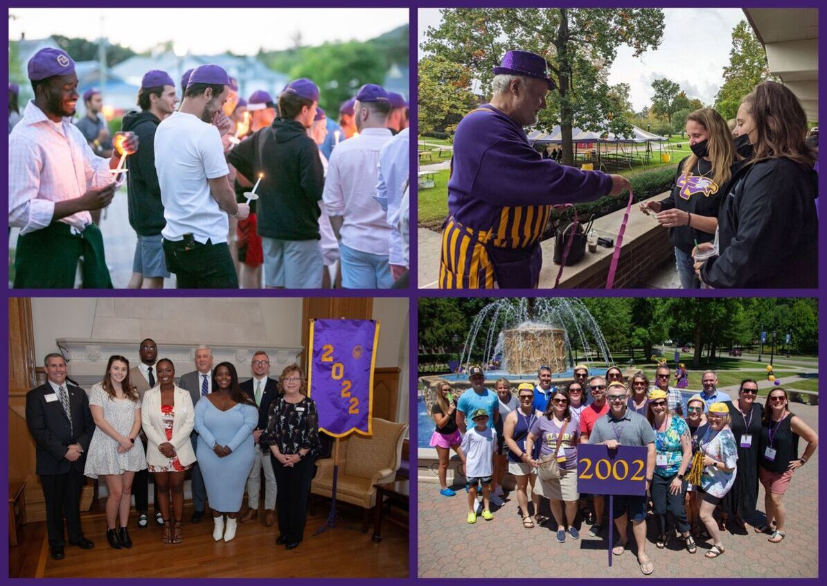 Students, community members, and alumni during various events