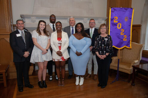 Award winners are pictured at the 2022 graduating class reception