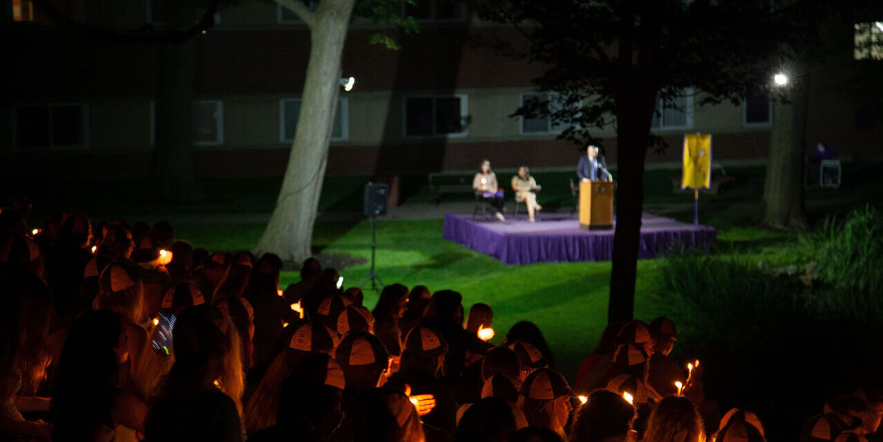 Students participate in Candlelight