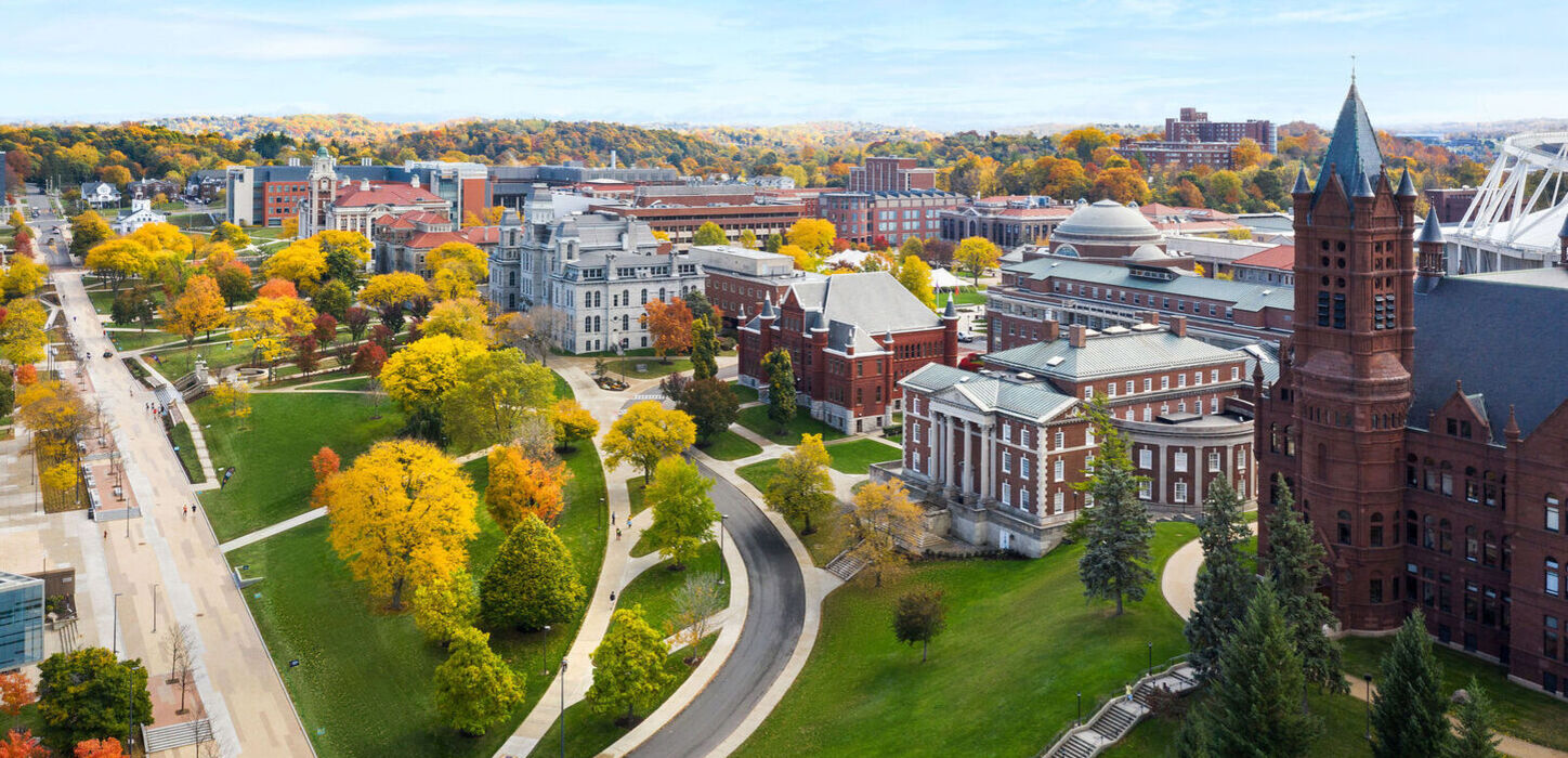 Syracuse University Campus in Fall