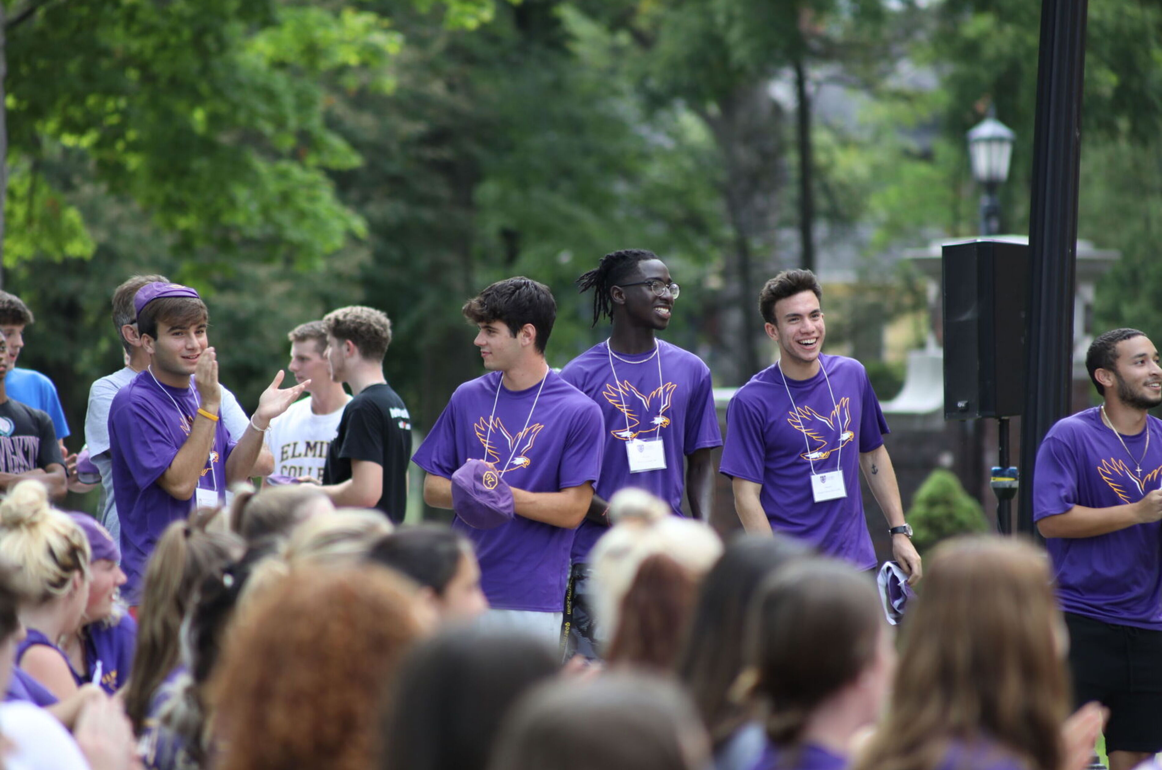 Elmira College students are pictured during the 2022 President's Welcome Address