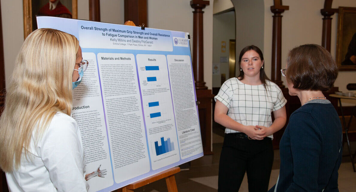 Students present during the Student Research Conference