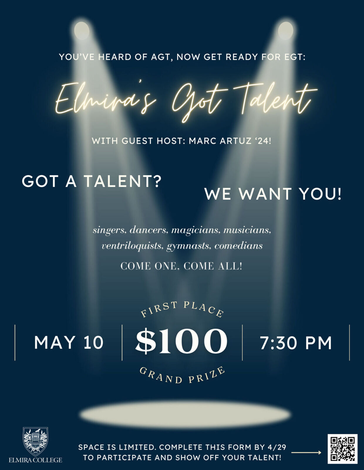 Elmira's Got Talent flyer