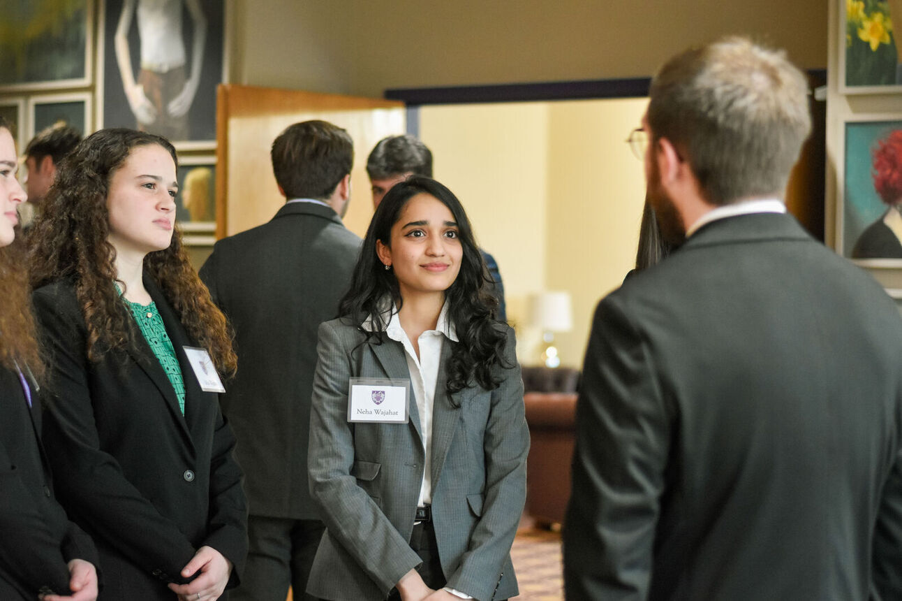 Neha Wajahat at an UnderWing alumni networking dinner