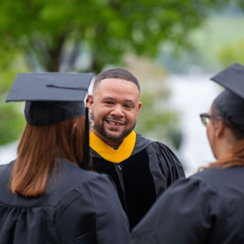 Larry Parker Gives Commencement Address At Keuka College